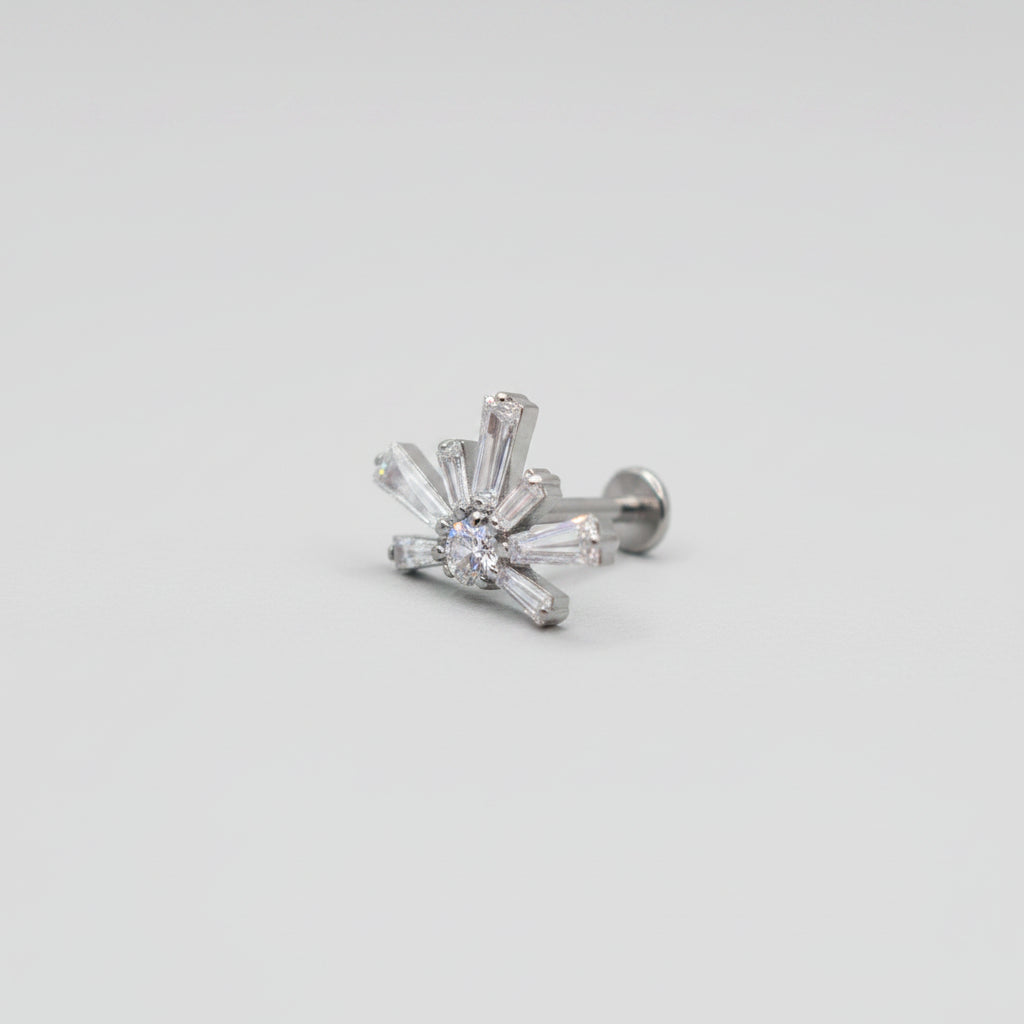 Piercing Rayos de cristal - Titanio