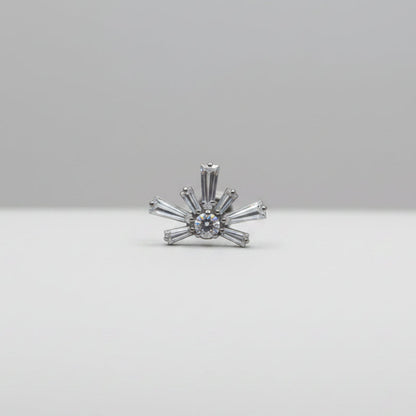 Piercing Rayos de cristal - Titanio