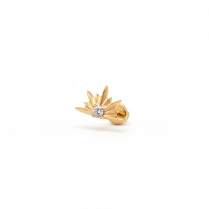 Piercing Amanecer - Titanio (Recubrimiento PVD Gold)