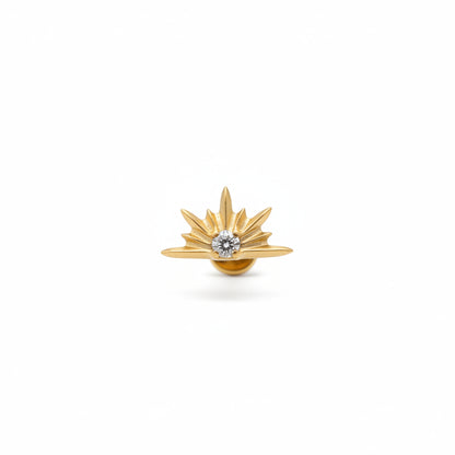 Piercing Amanecer - Titanio (Recubrimiento PVD Gold)