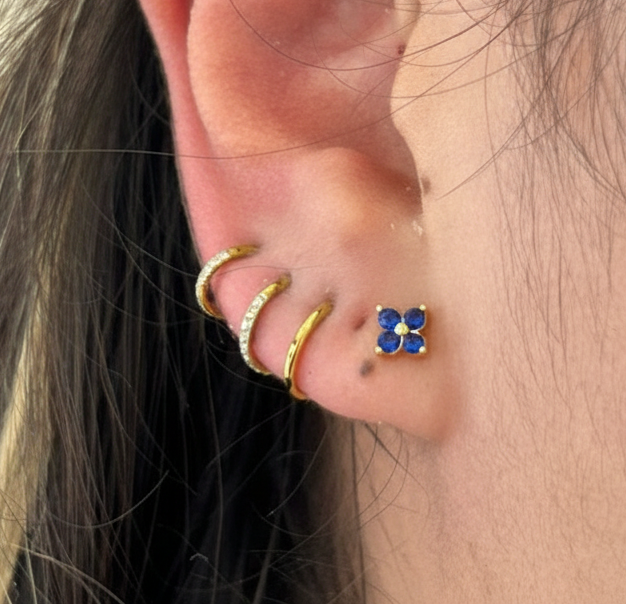 Aro con zirconias -  Titanio