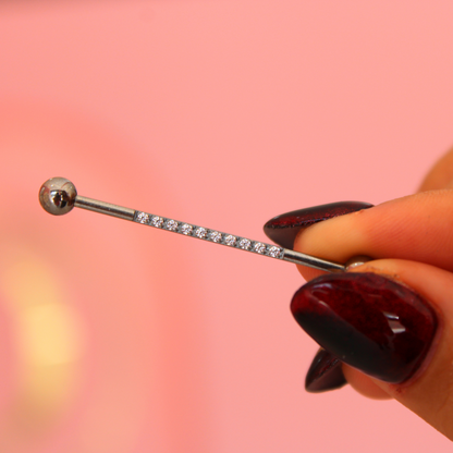 Barbell Industrial diseño zirconias-Titanio