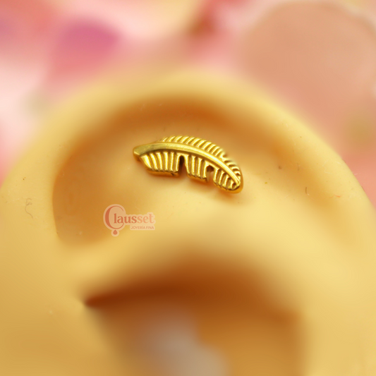 Labret Pluma - Titanio GI