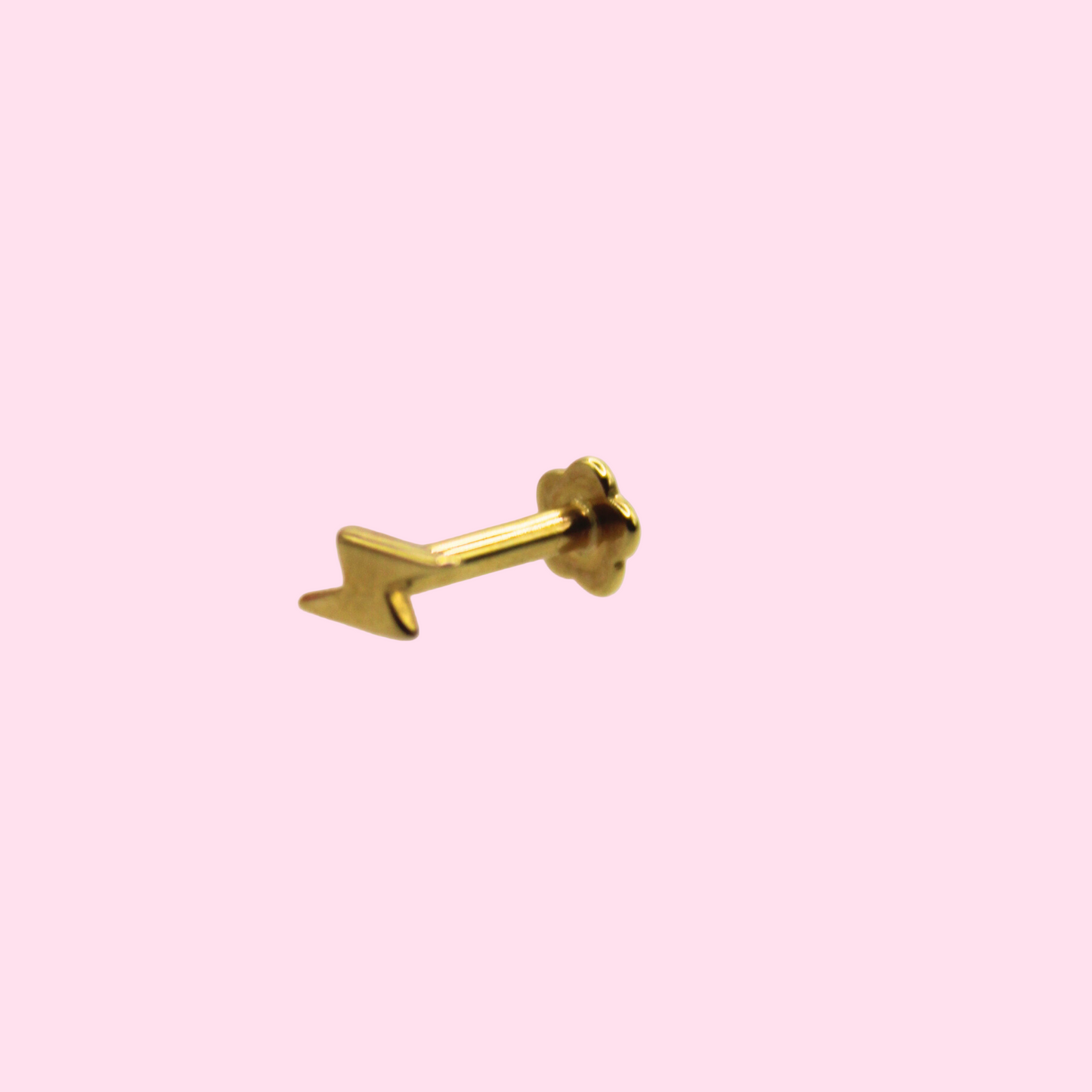 Piercing rayo - Oro Solido 14k