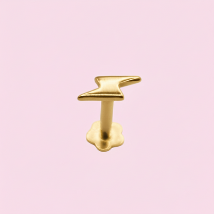 Piercing rayo - Oro Solido 14k