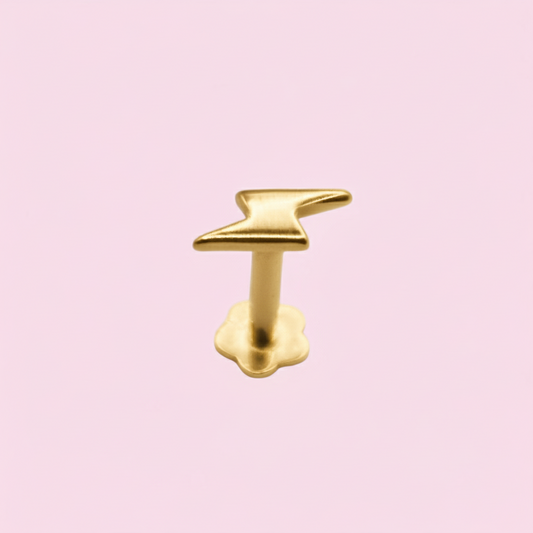 Piercing rayo - Oro Solido 14k