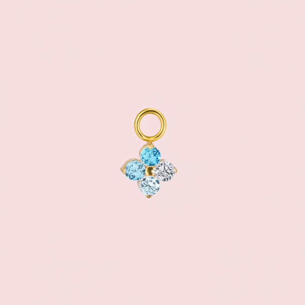 Charm trebol colores dorado (Colgante) - Titanio