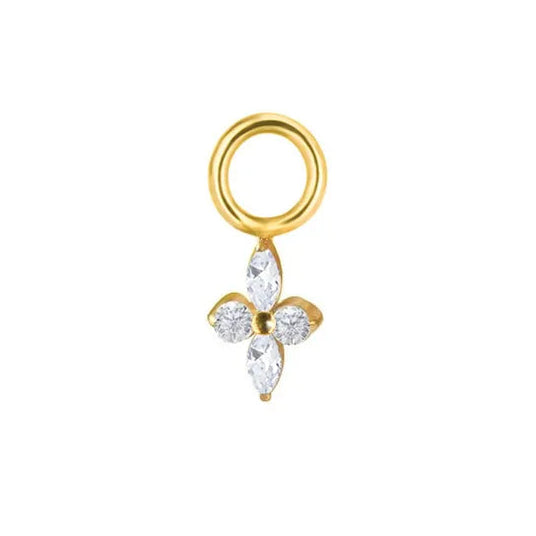 Charm trebol (Colgante) - Titanio