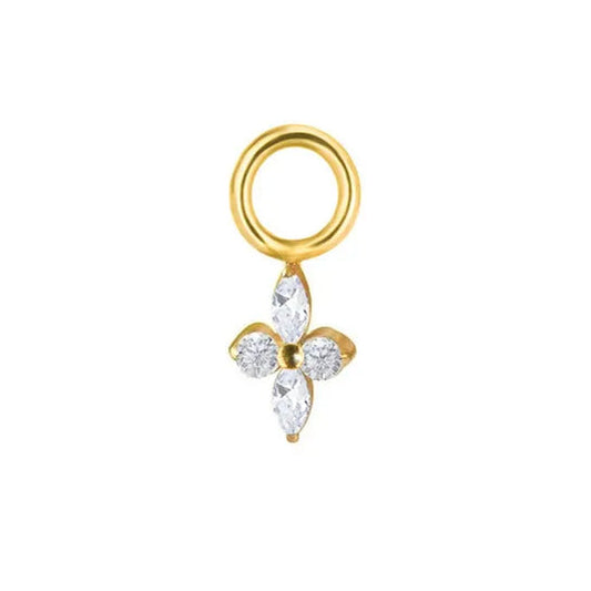 Charm trebol (Colgante) - Titanio
