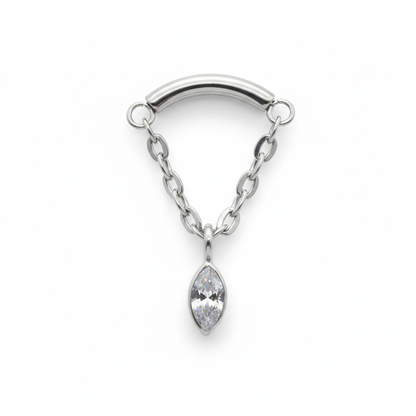 Piercing helix  con colgante- Titanio (Labret)