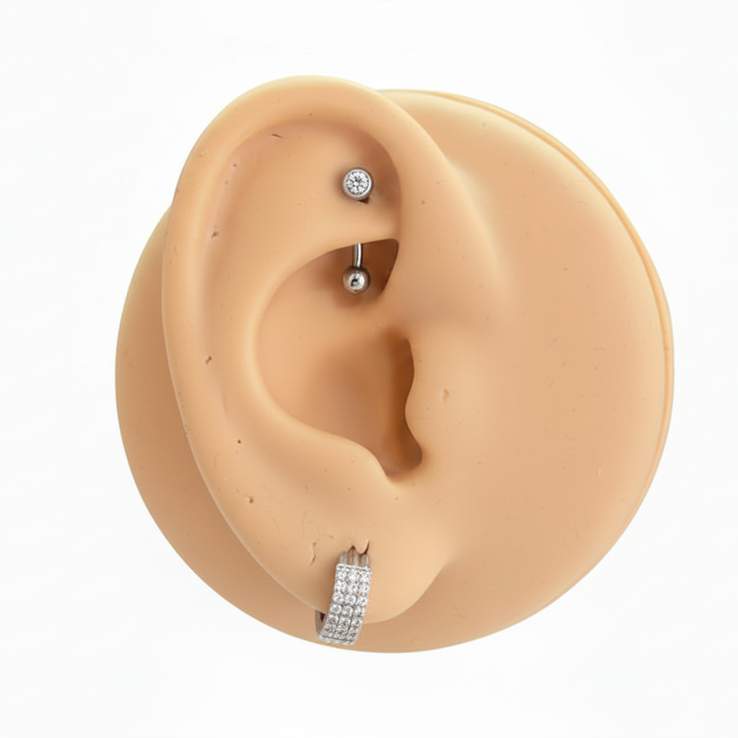 Piercing Banana básico - Titanio