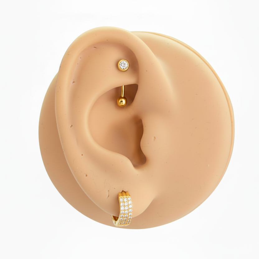 Piercing Banana básico - Titanio