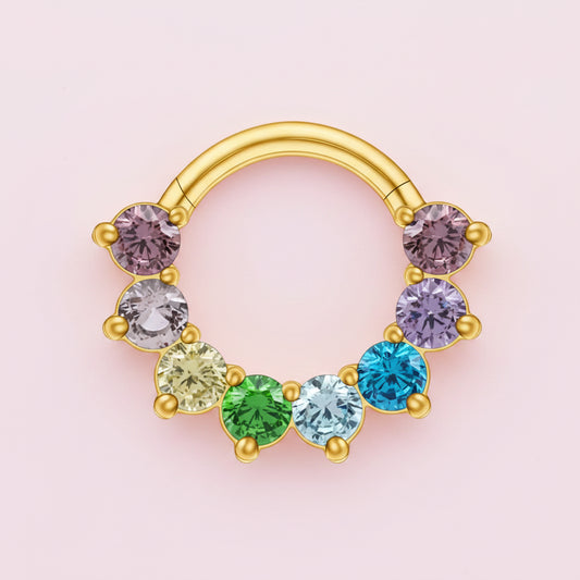 Piercing Aro Arcoiris - Titanio