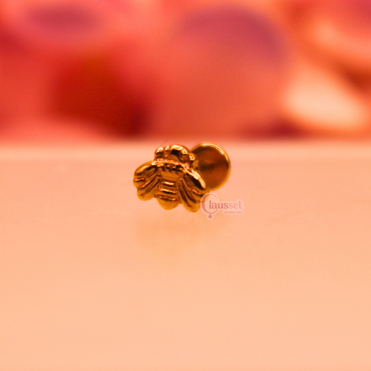 Labret abeja - acero quirúrgico