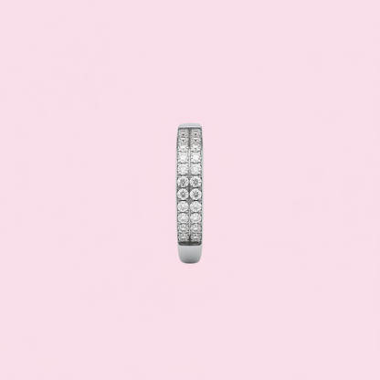 Piercing para Ombligo diseño de arracada con zirconias - Titanio