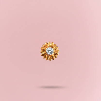 Girasol Dorado Push- Pin - Titanio